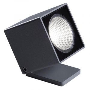 Gevelspot vierkant 25gr. Led 6W. 90gr kantelbaar
