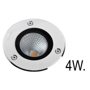 Moss Grondspot RVS316 LED 4W 3000K Ring Rond - Tuinverlichting