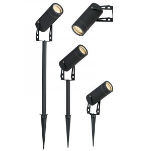 Wand-prikspot antraciet GU10 excl lichtbron