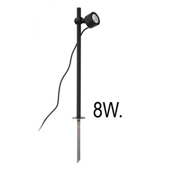 Moss Standaard 60cm Zwart LED 8W 3000K Richtbaar - Tuinspot