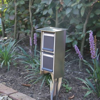 WCD Tuinpaal – RVS Stopcontact Paaltje voor Buitengebruik